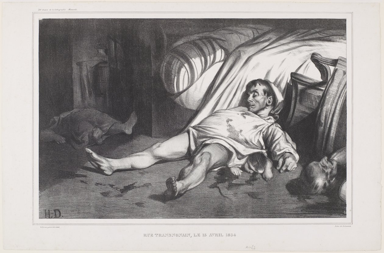 Rue Transnonain, le 15 avril 1834 - Honoré Daumier