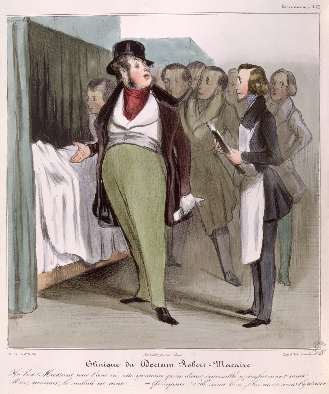 La Clinique du Dr. Robert-Macaire - Honoré Daumier