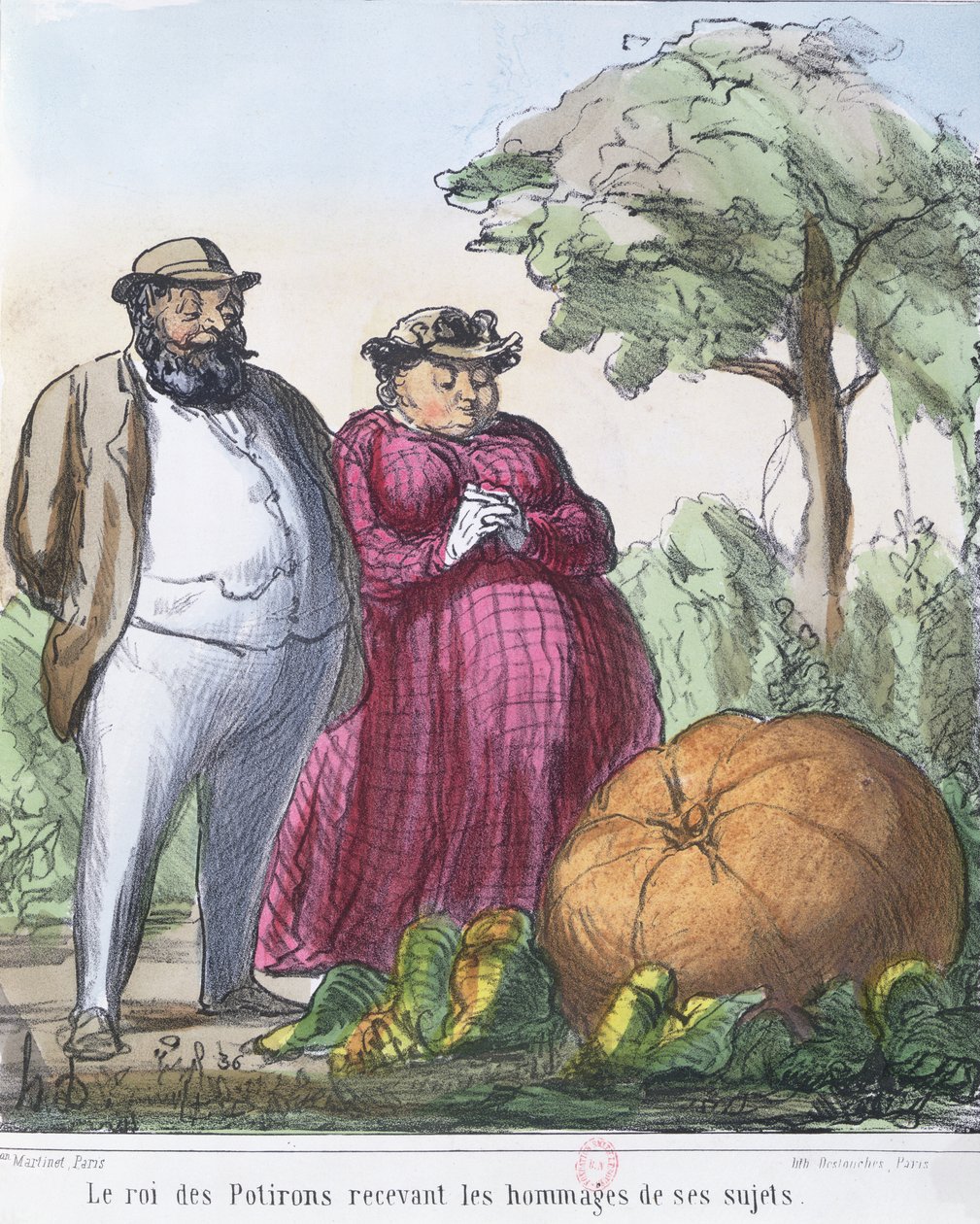 Le Roi des citrouilles recevant l