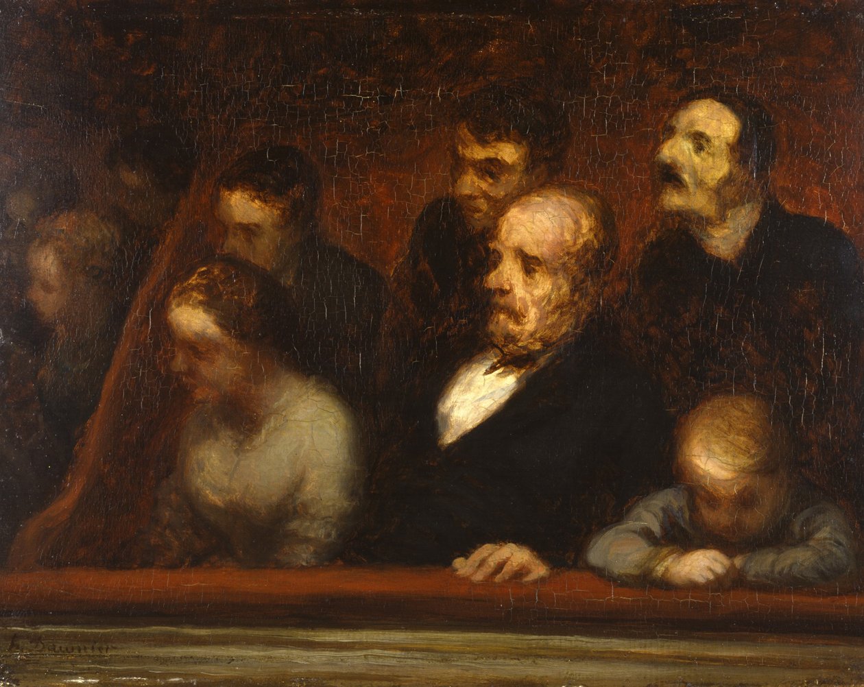 La Loge, c.1857 - Honoré Daumier