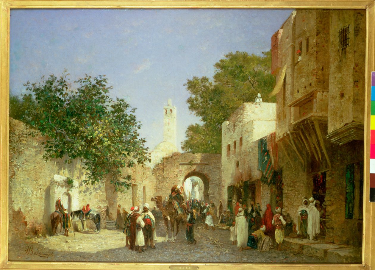 Une Scène de Rue Arabe, 1872 - Honore Boze