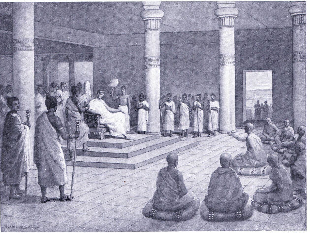 Le roi Malinda pose des questions, 140 av. J.-C. - Horace van Ruith