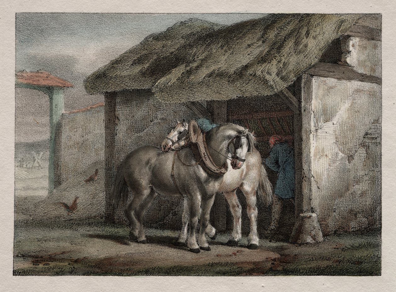 Cheval de Ferme - Emile Jean Horace Vernet