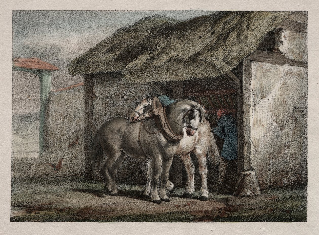Cheval de ferme - Emile Jean Horace Vernet