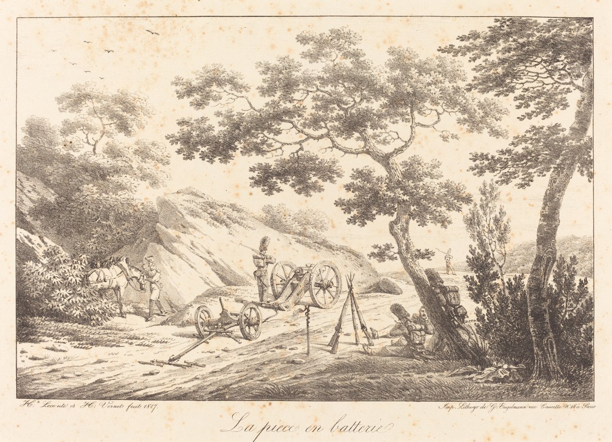 La pièce en batterie - Emile Jean Horace Vernet