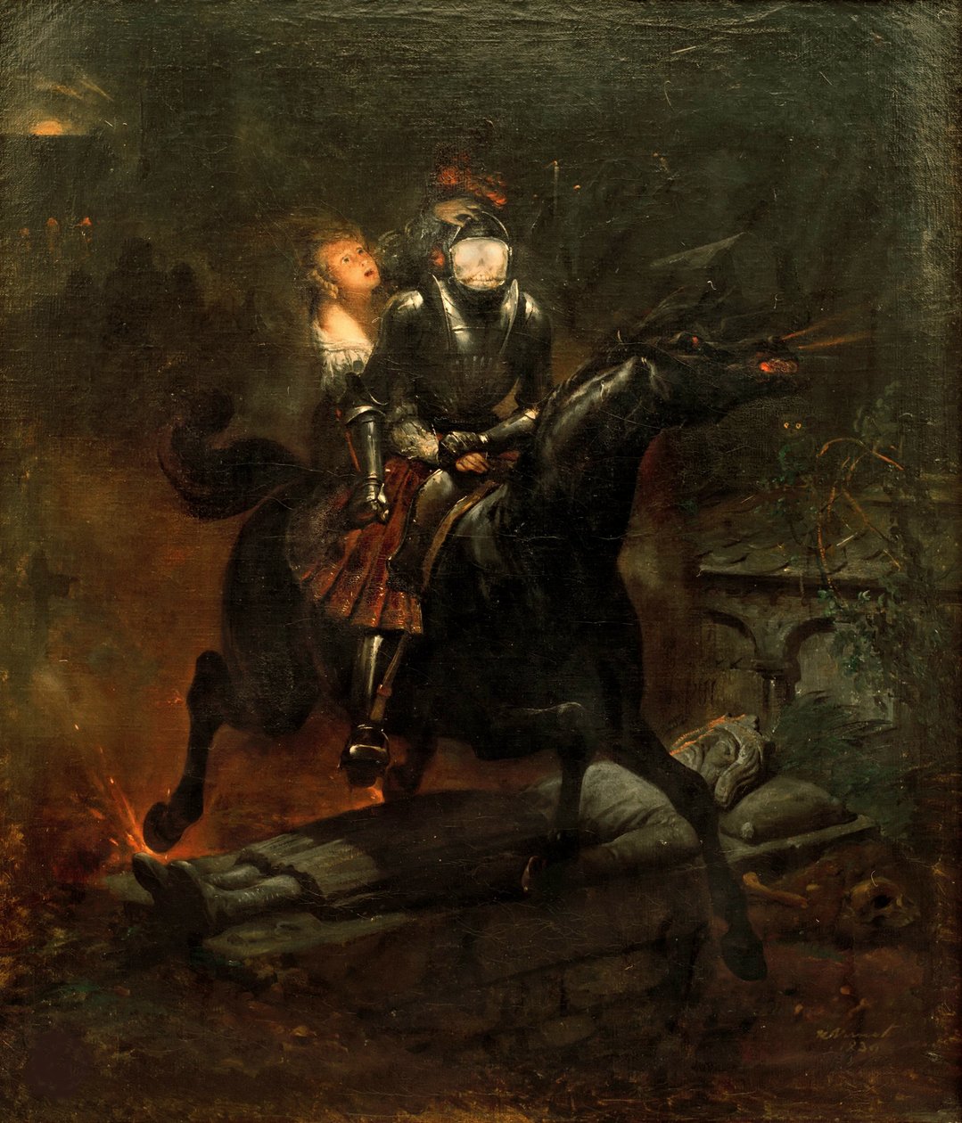 La Ballade de Lenora, 1839 - Emile Jean Horace Vernet