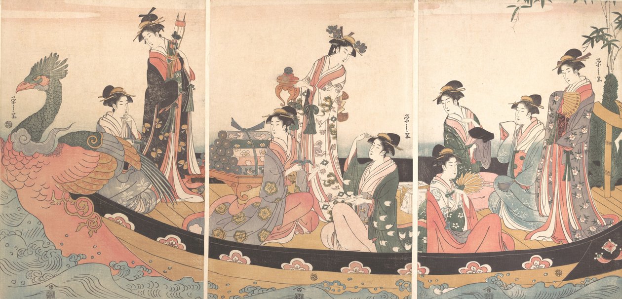 Le bateau au trésor, ca. 1795 - Hosoda Eishi