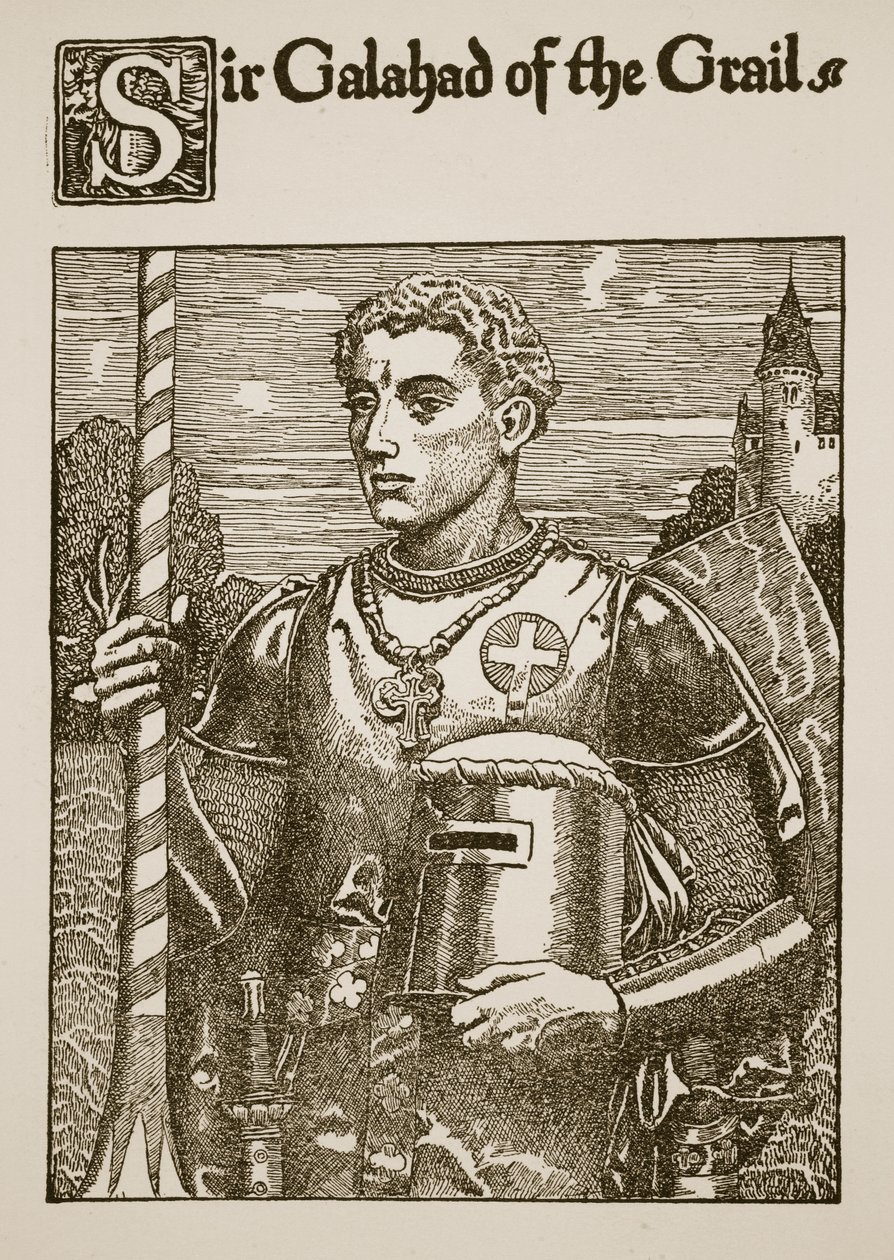 Sir Galahad du Graal, illustration de 