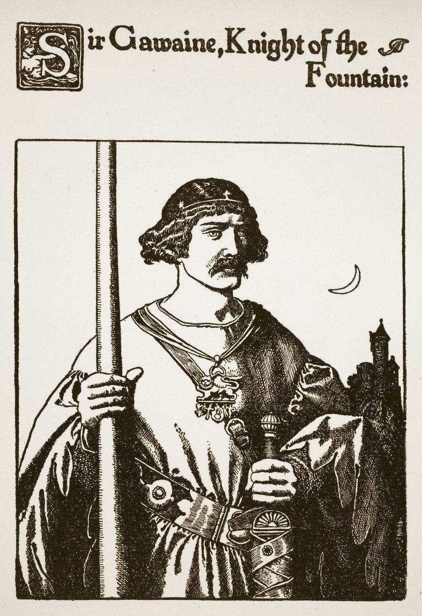 Sir Gawaine, Chevalier de la Fontaine, illustration de 