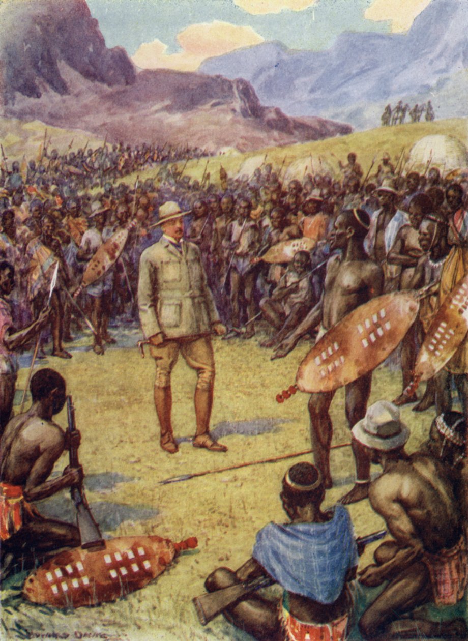 Cecil Rhodes, avec les Matabeles - Howard Davie