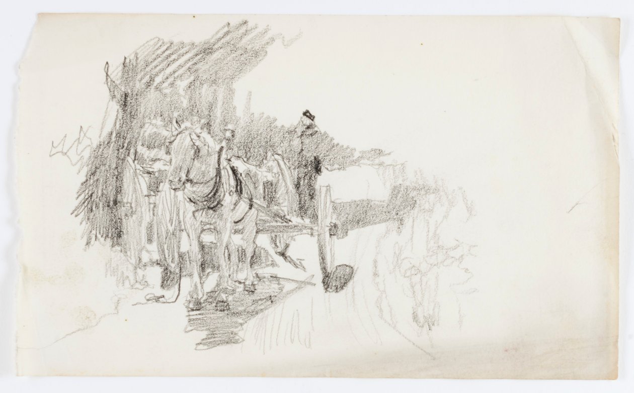 Sans titre (charrette tirée par un cheval) - Howard Russell Butler