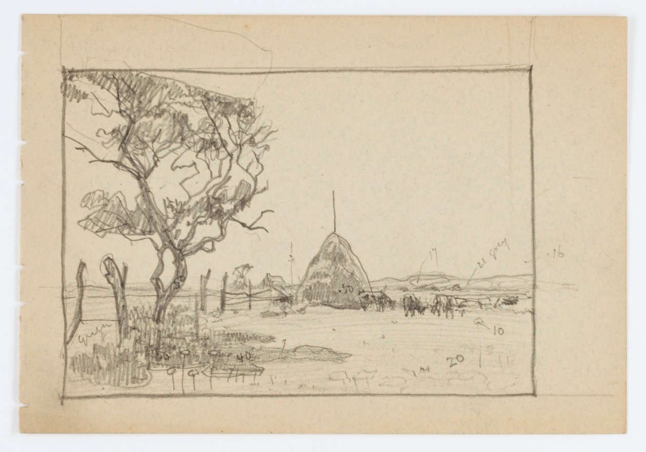 Sans titre (Arbre avec Hayrick) - Howard Russell Butler