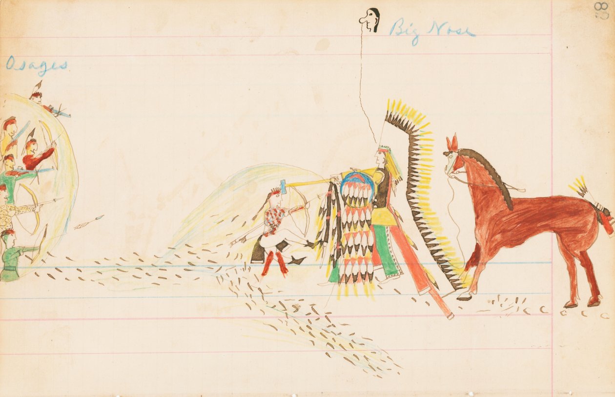 Osages, Grand Nez, 1874-75 - Howling Wolf