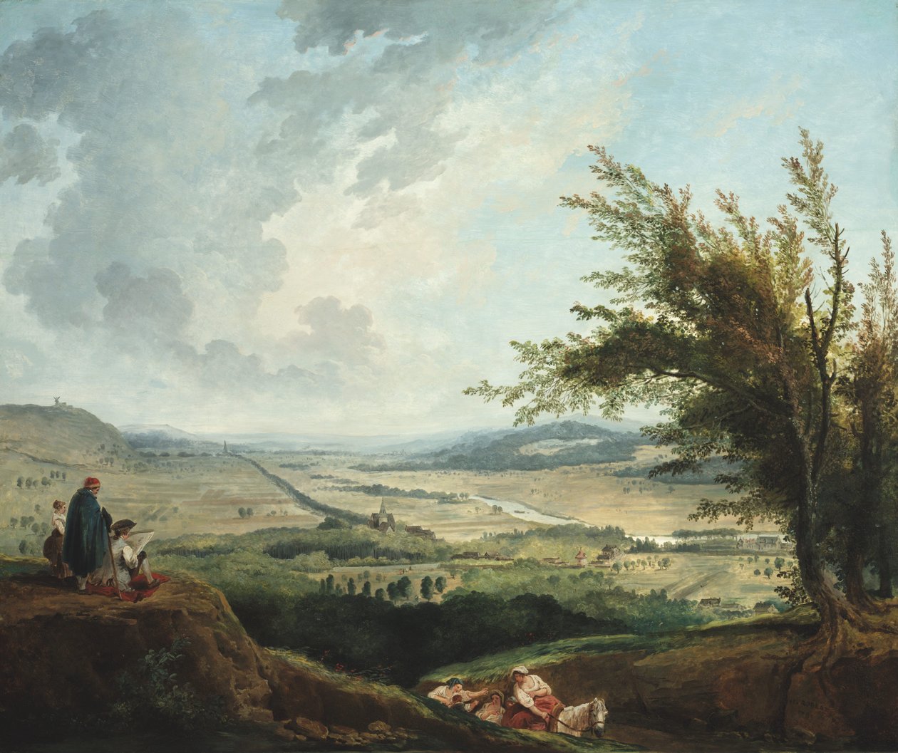 Paysage étendu près de Paris - Hubert Robert