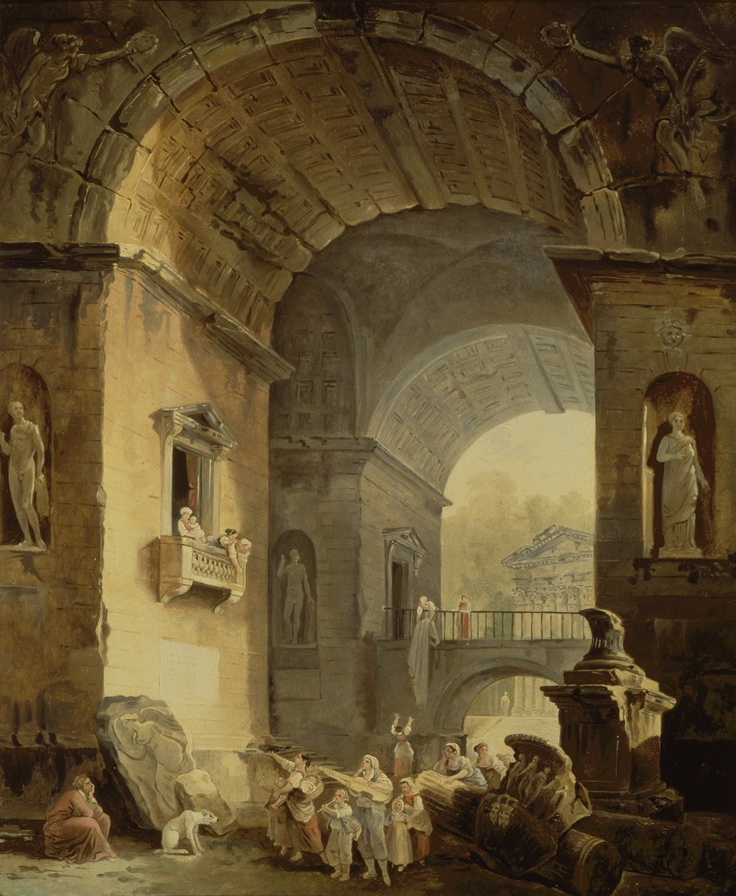 Les Musiciens - Hubert Robert