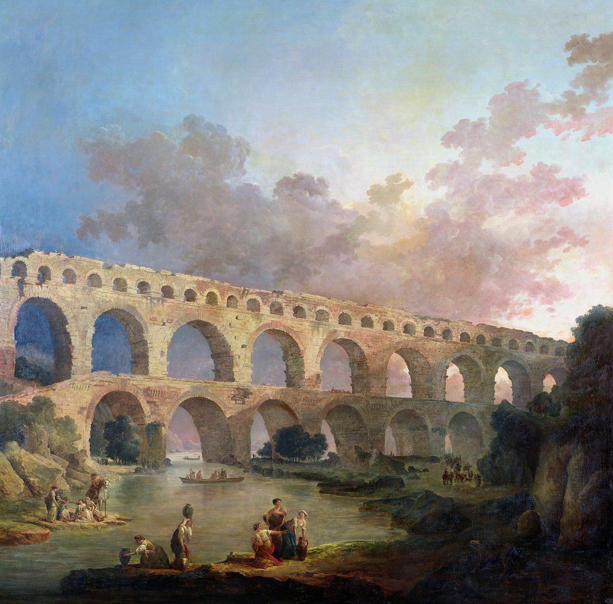 Le Pont du Gard, Nîmes, vers 1786 - Hubert Robert