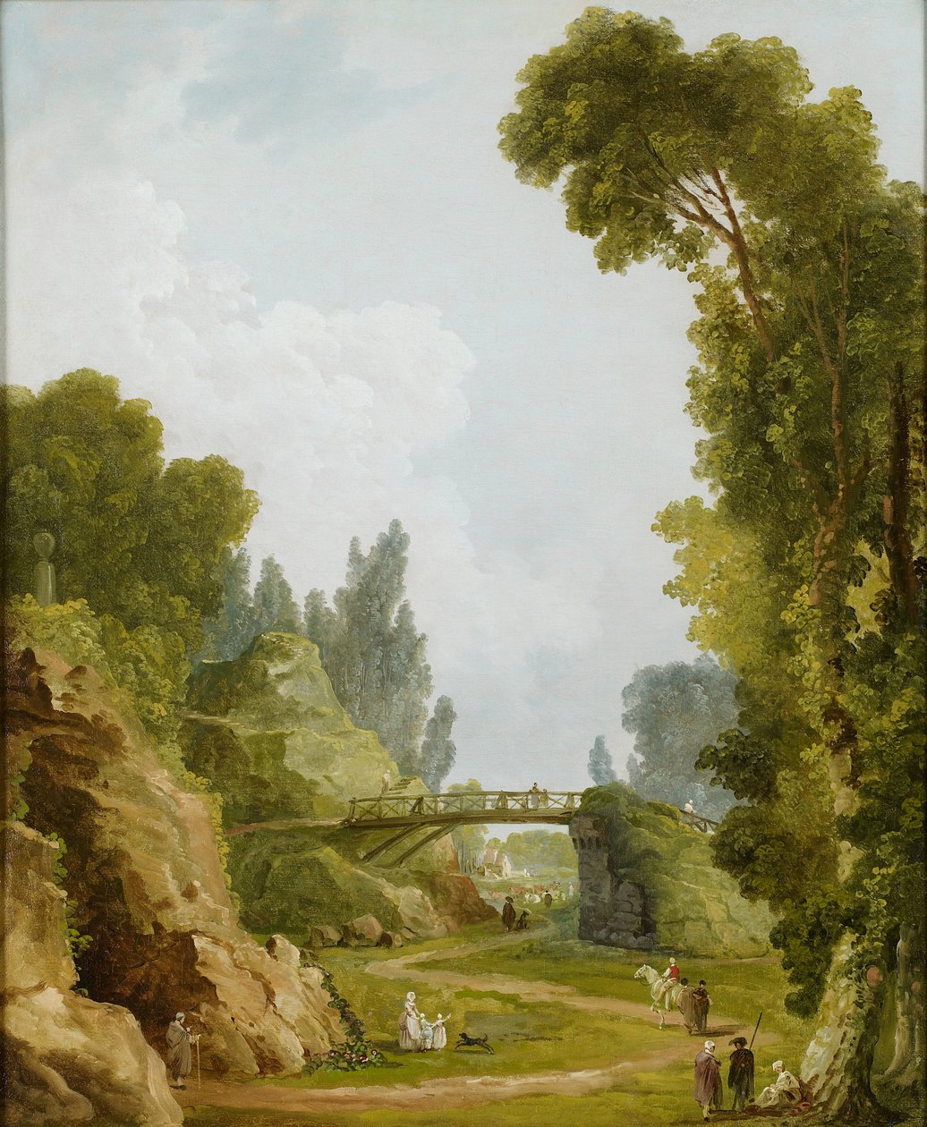 Le Pont Rustique, Château de Méréville, France, vers 1785 - Hubert Robert