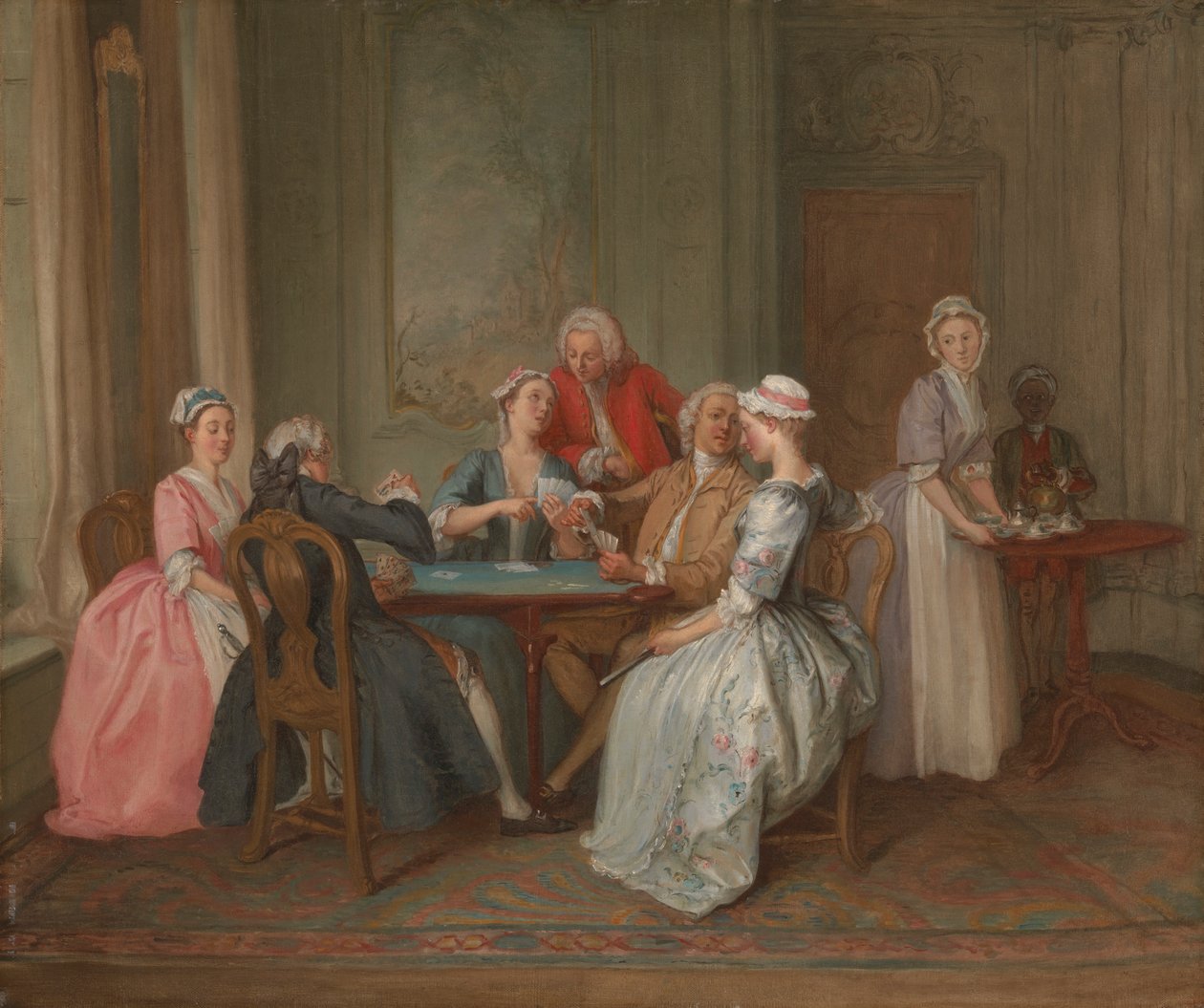 Une partie de quadrille - Hubert Francois Gravelot