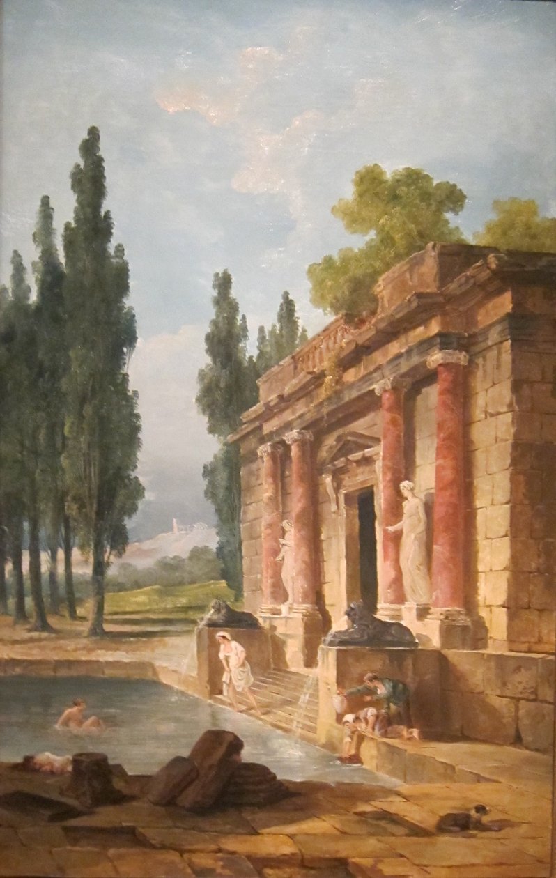 Le baigneur - Hubert Robert
