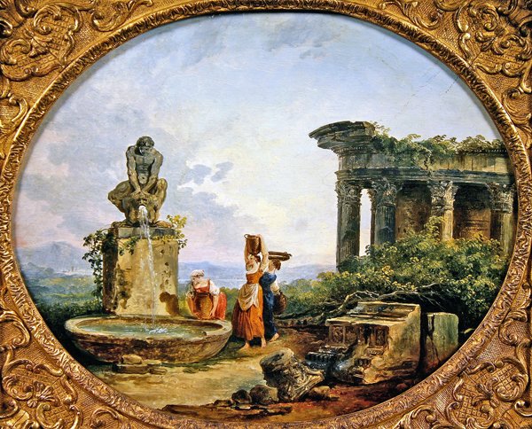 La Fontaine - Hubert Robert
