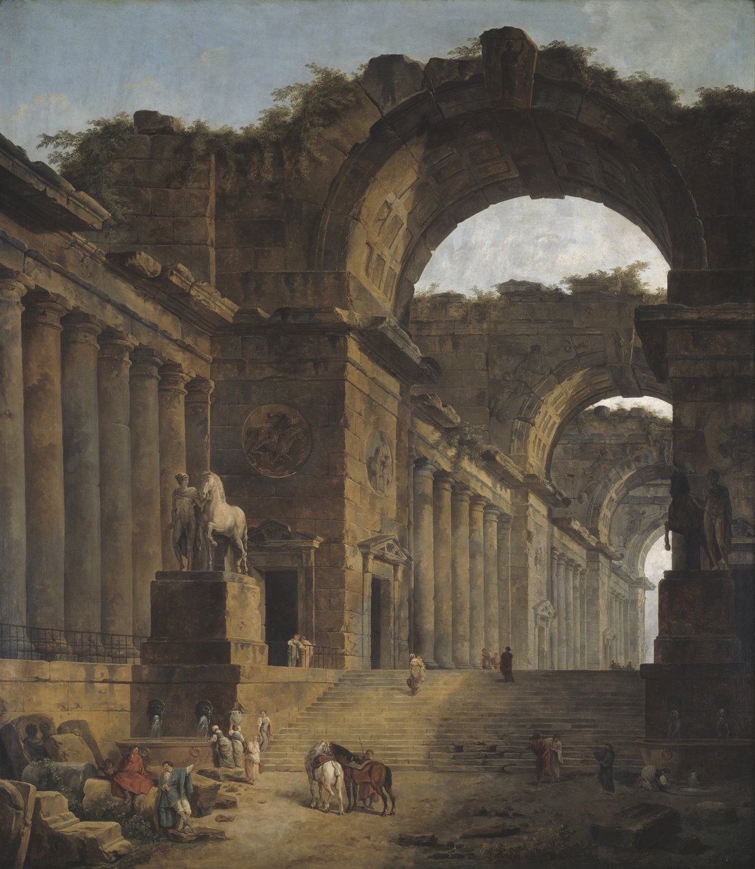 Les fontaines, 1787-88 - Hubert Robert