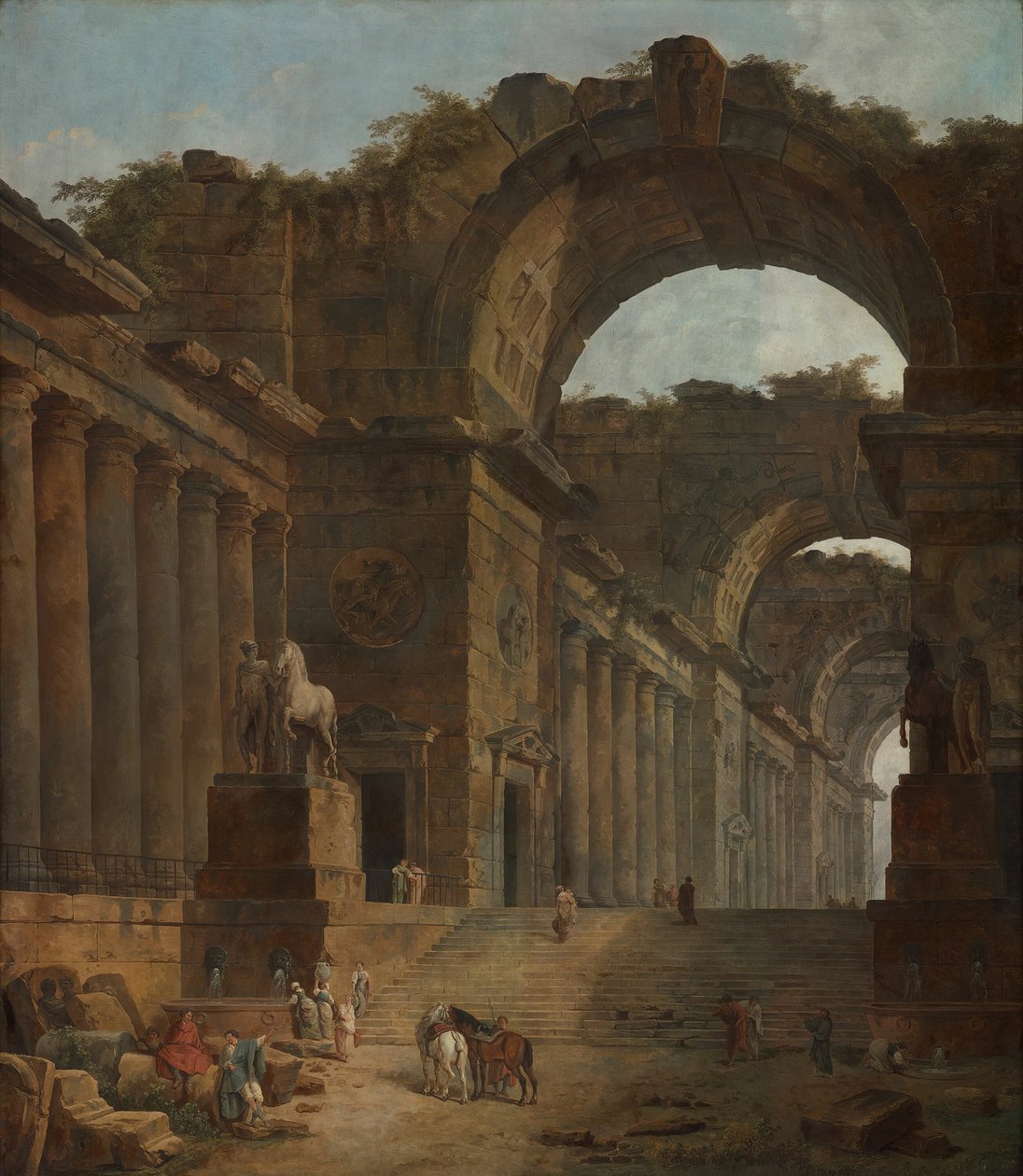 Les fontaines, 1787-1788 - Hubert Robert
