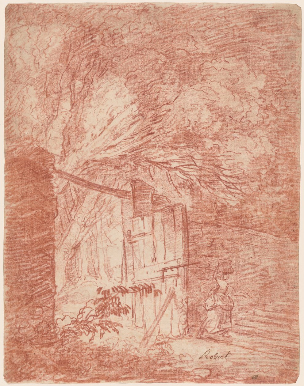 La Porte du jardin - Hubert Robert