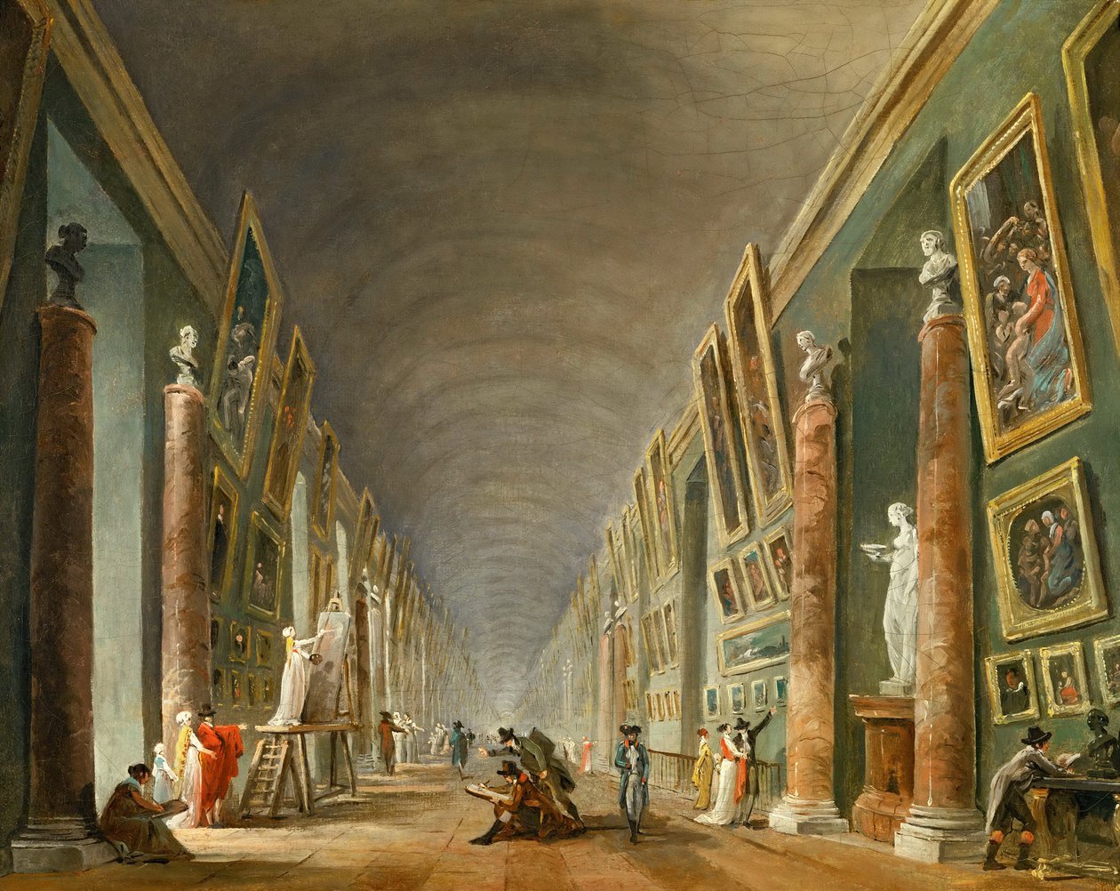 La Grande Galerie du Louvre - Hubert Robert