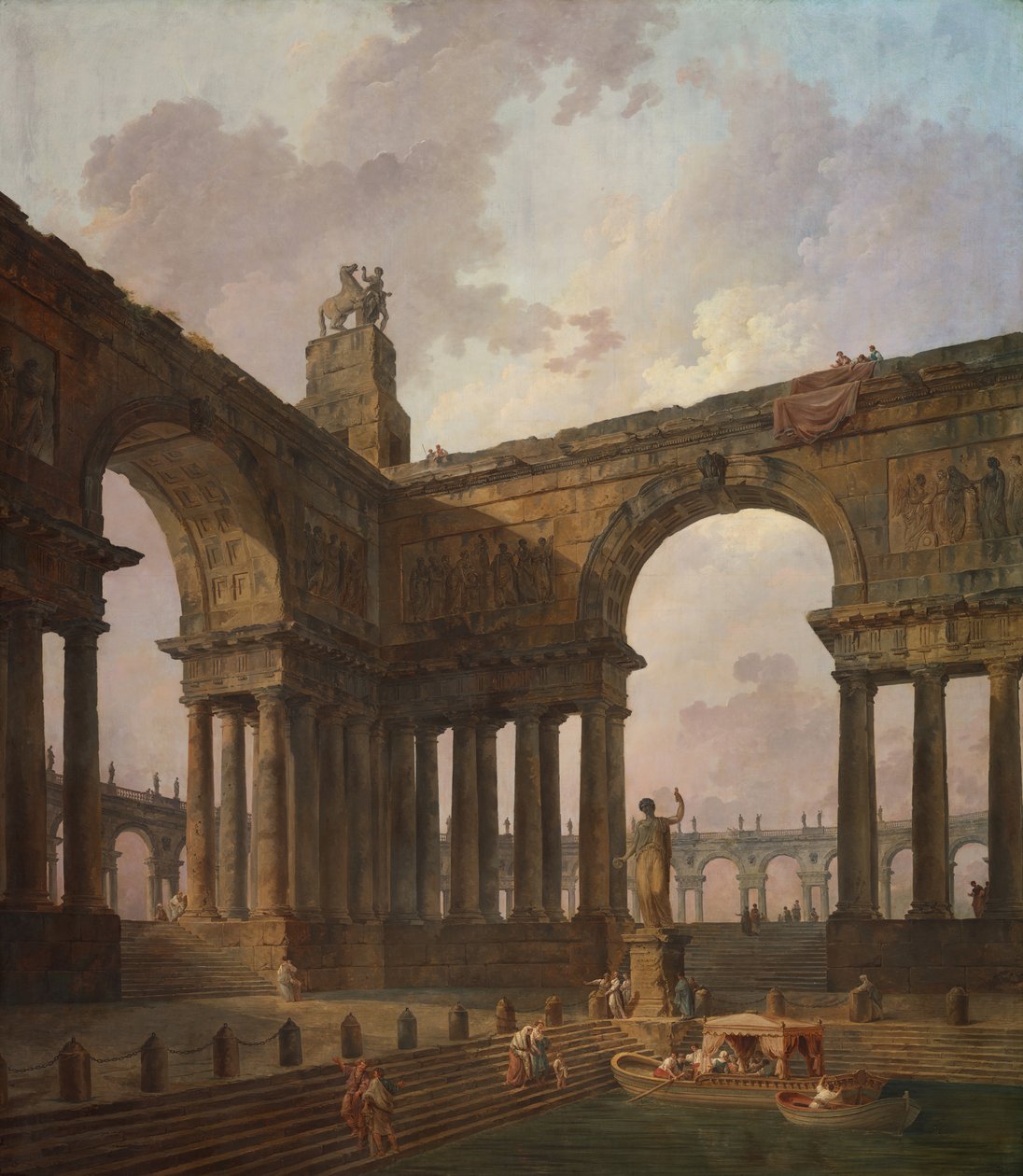 Le débarcadère - Hubert Robert