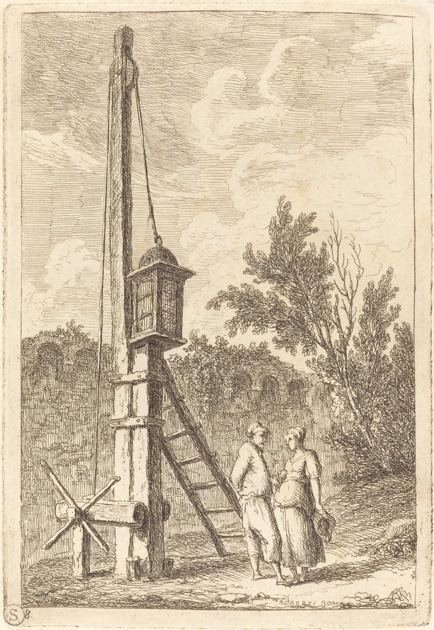 La poste - Hubert Robert