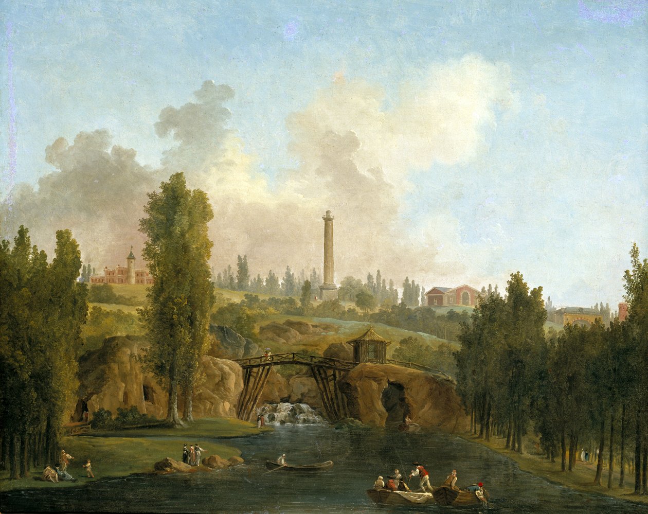 Vue du parc de Méréville - Hubert Robert