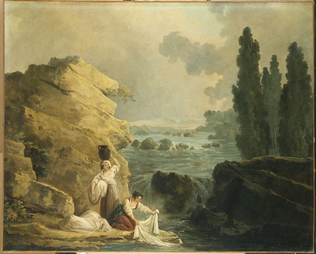 Blanchisseuses près d