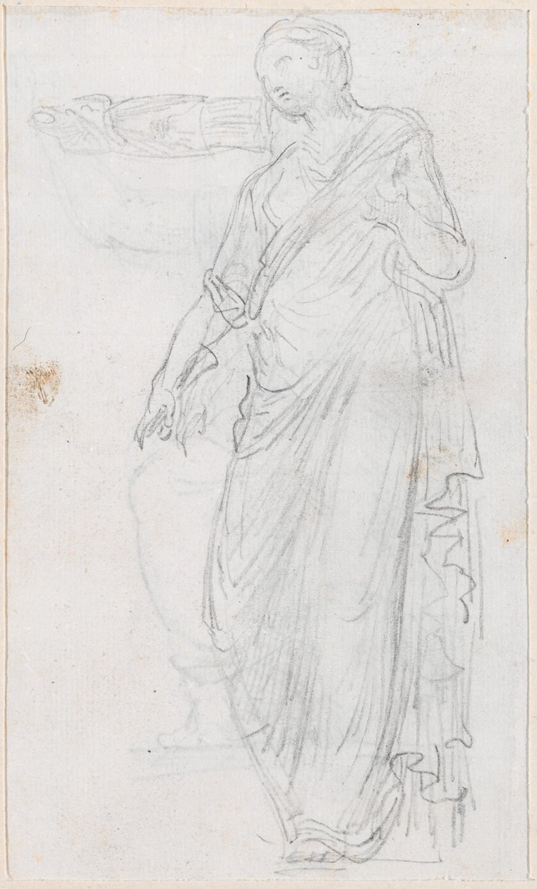Femme en toge [verso] - Hubert Robert