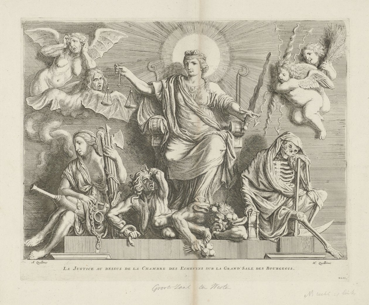 Allégorie de la justice - Hubertus Quellinus