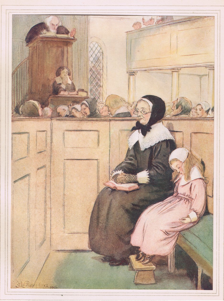 Une pieuse veuve de bonne condition sociale - Hugh Thomson