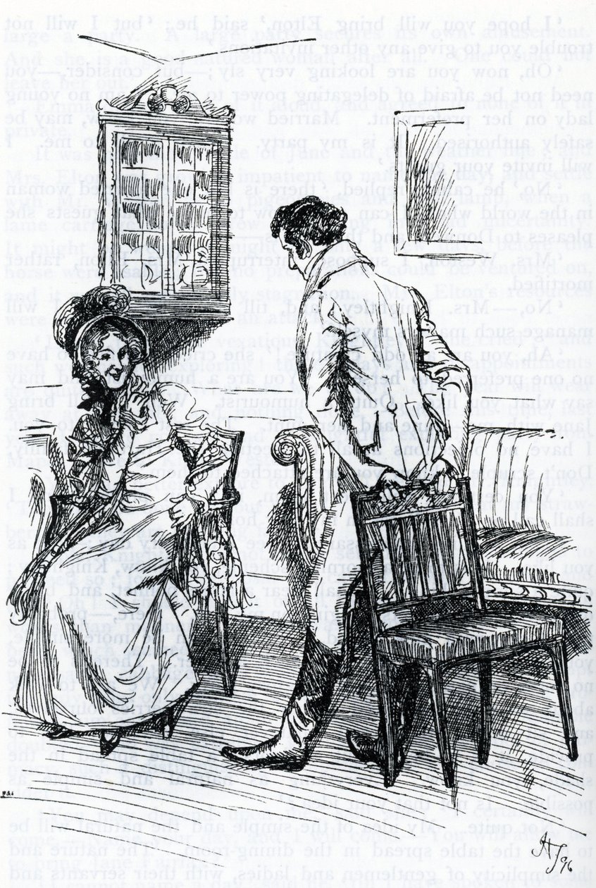 Emma et Mr Knightley (illustration) - Hugh Thomson