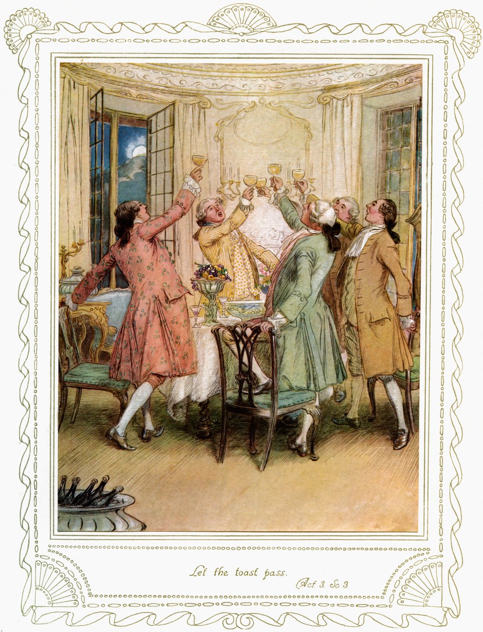 La pièce de Richard Brinsley Sheridan - Hugh Thomson