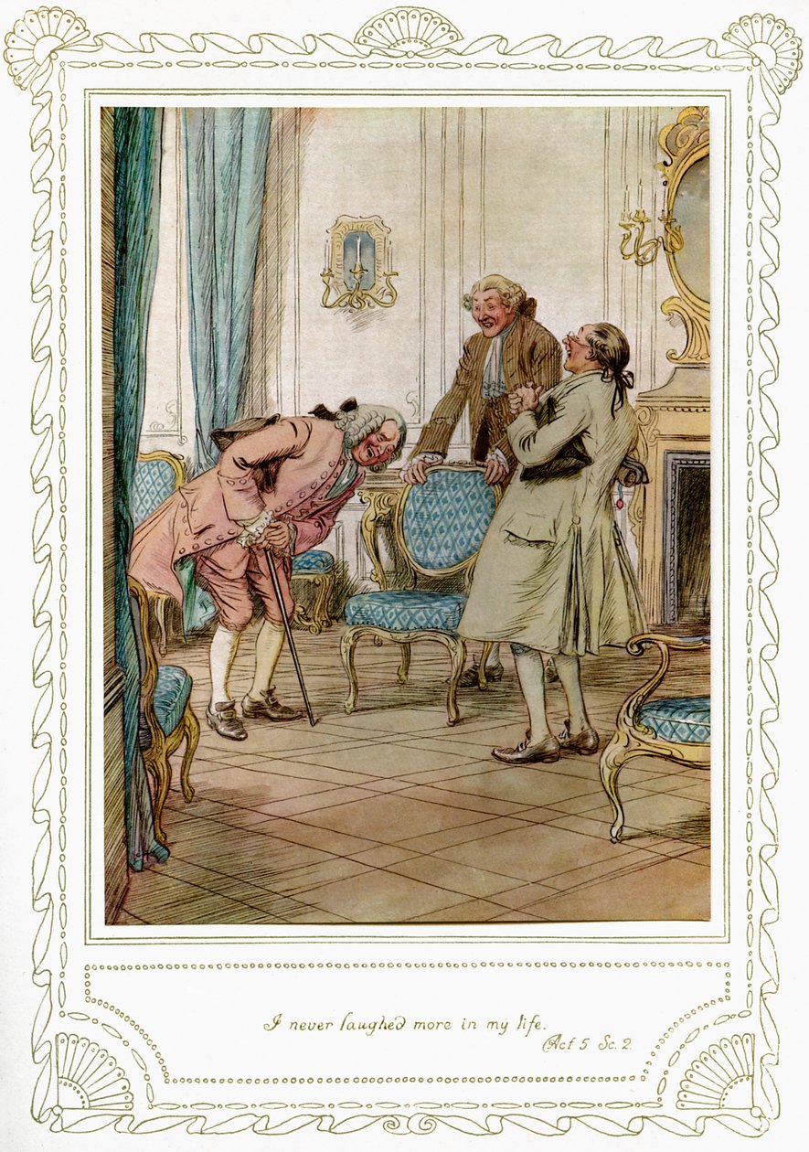La pièce de Richard Brinsley Sheridan - Hugh Thomson
