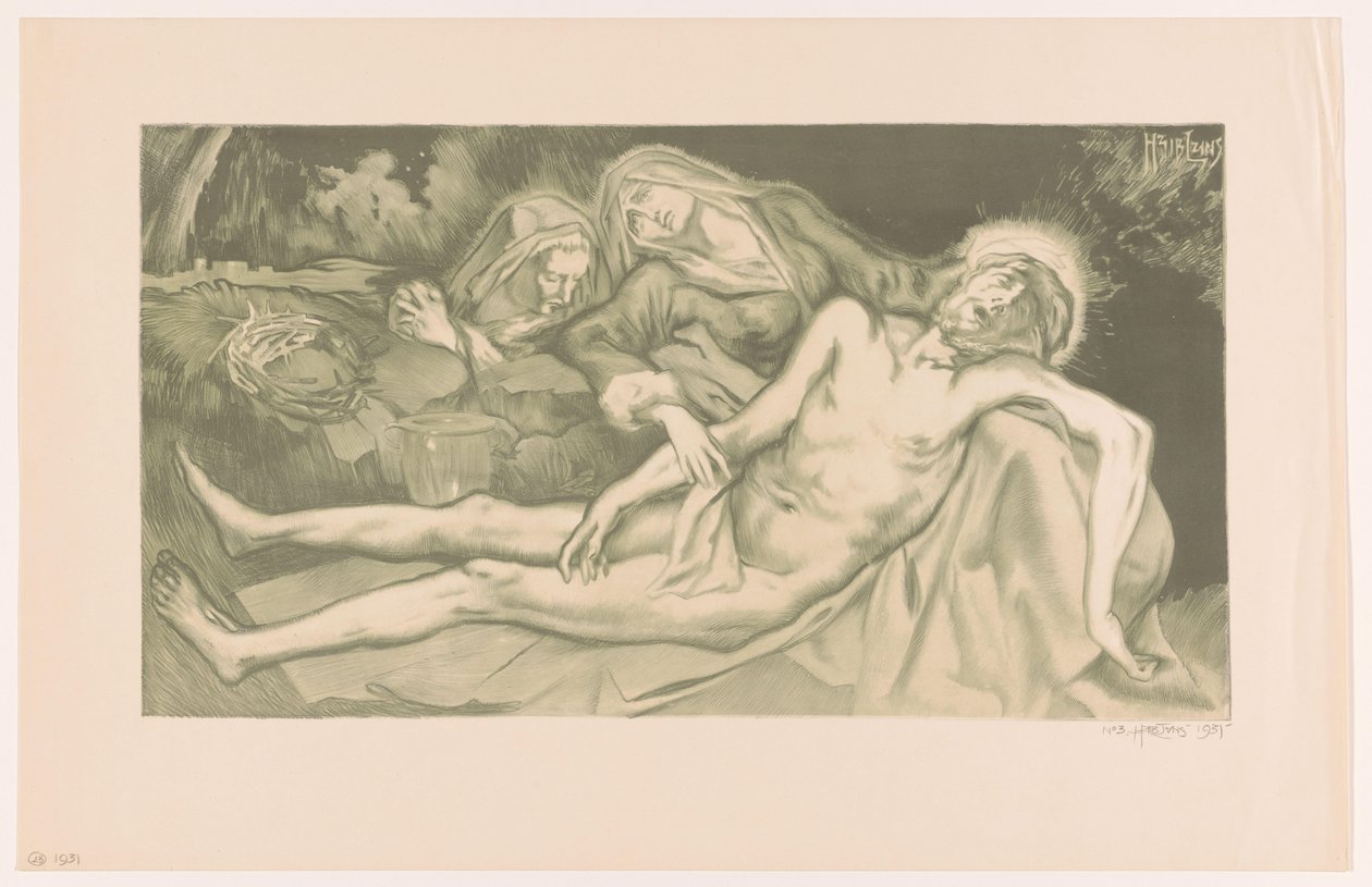 Lamentation sur le Christ - Huib Luns (signed by artist)