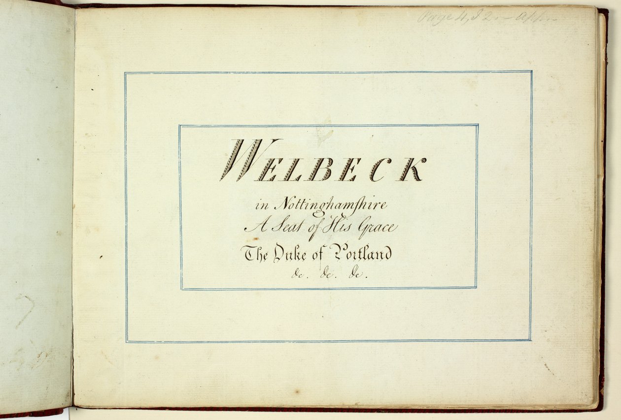 Livre Rouge : Welbeck - Humphry Repton