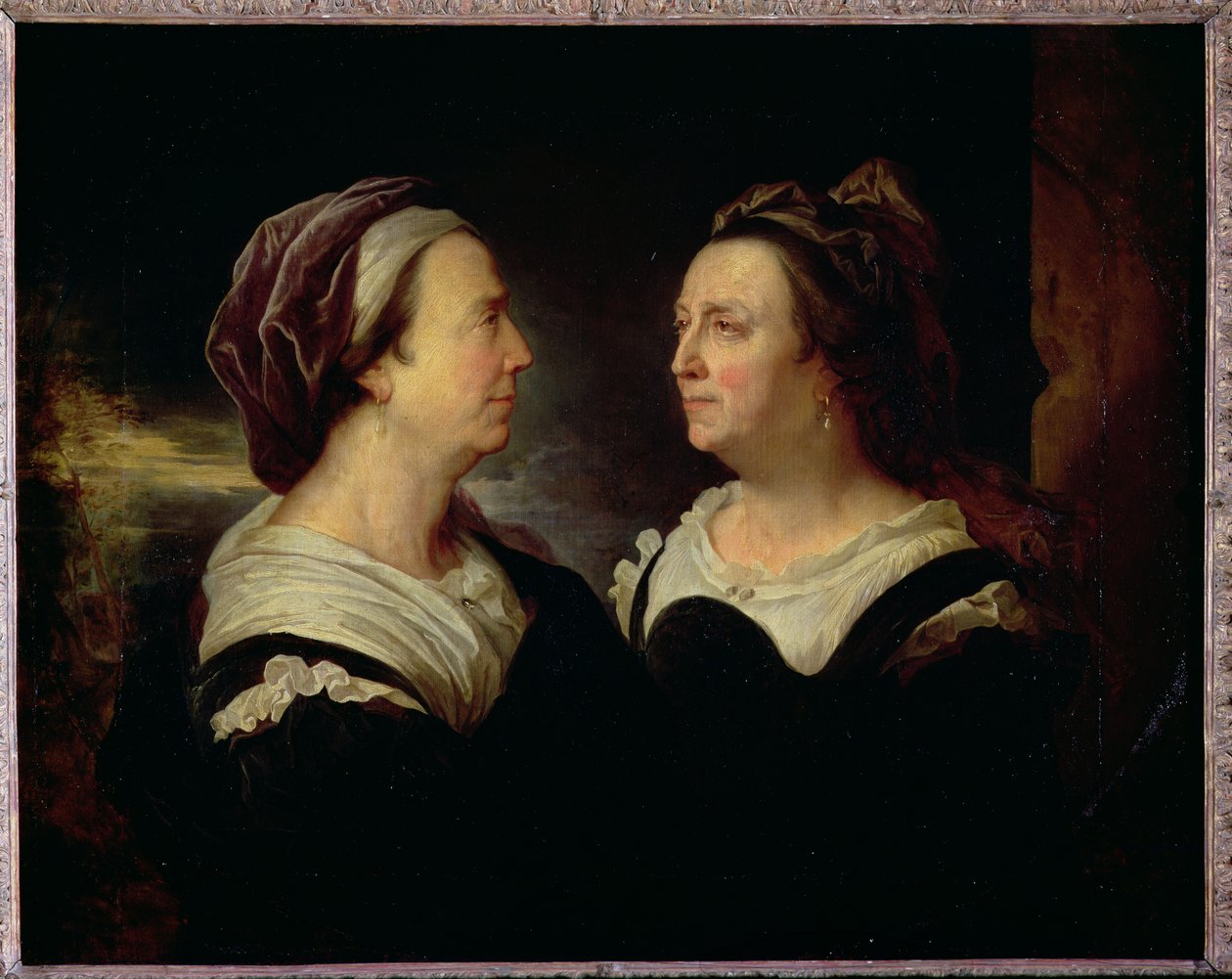 Double portrait de Marie Serre, la mère de l