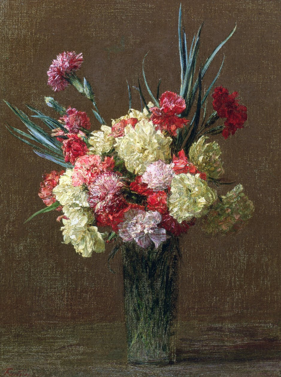 Œillets - Ignace Henri Jean Fantin Latour