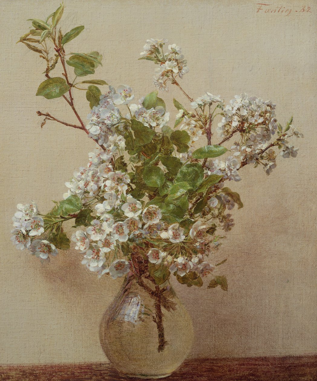 Fleur de poirier, 1882 - Ignace Henri Jean Fantin Latour