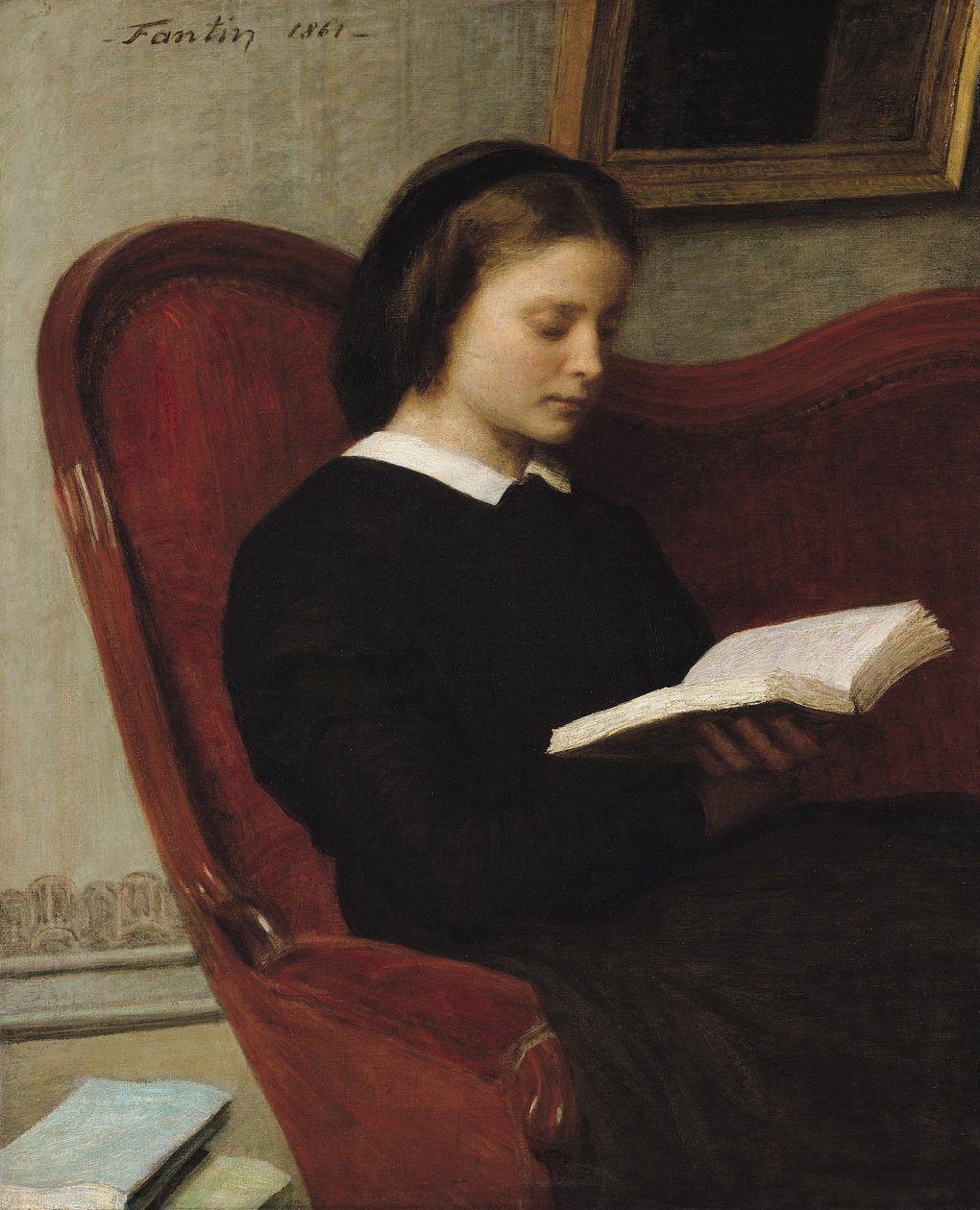 Le Lecteur, 1861 - Ignace Henri Jean Fantin Latour