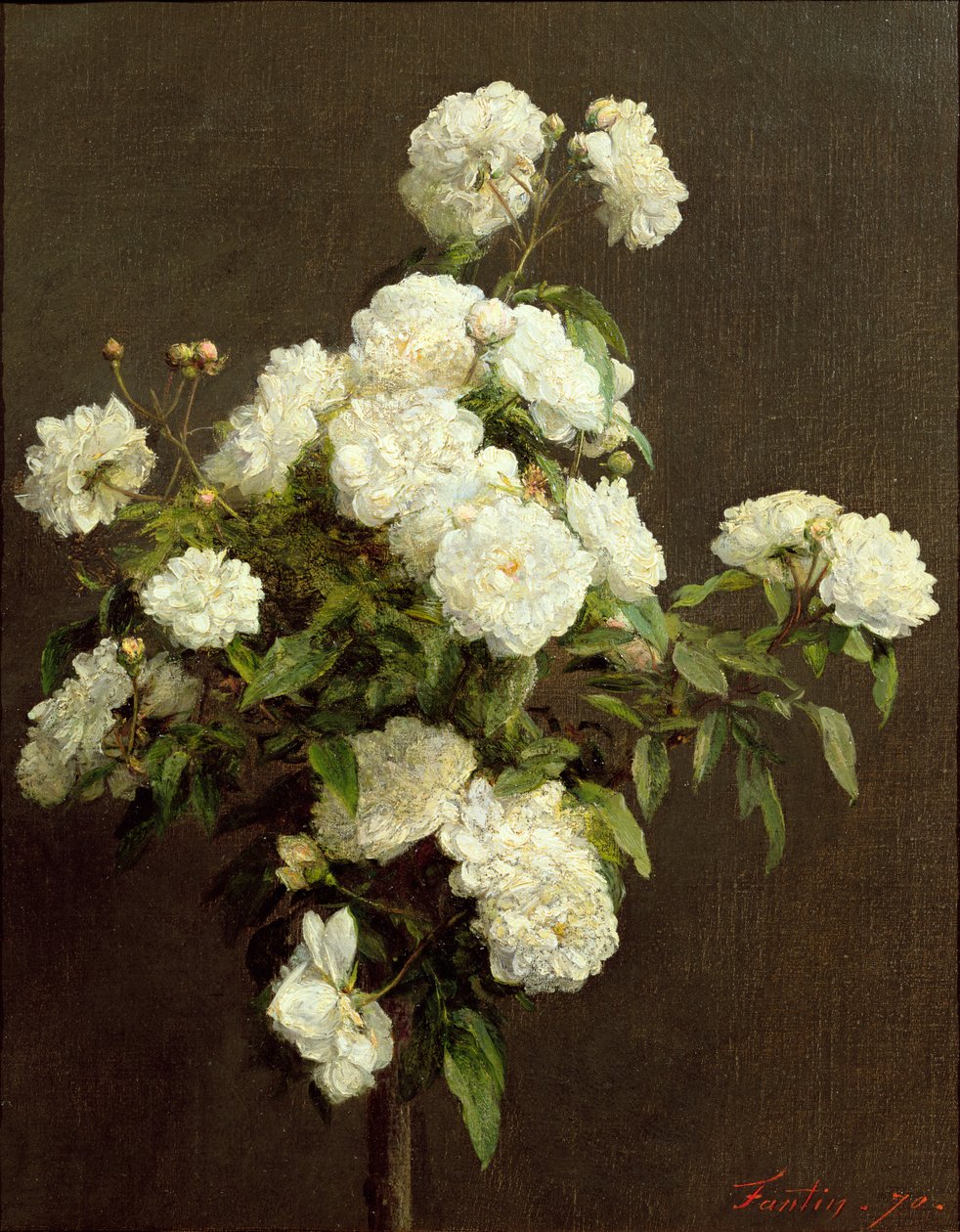 Roses blanches, 1870 - Ignace Henri Jean Fantin Latour