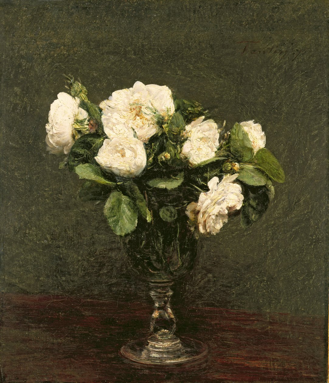 Roses blanches, 1875 - Ignace Henri Jean Fantin Latour