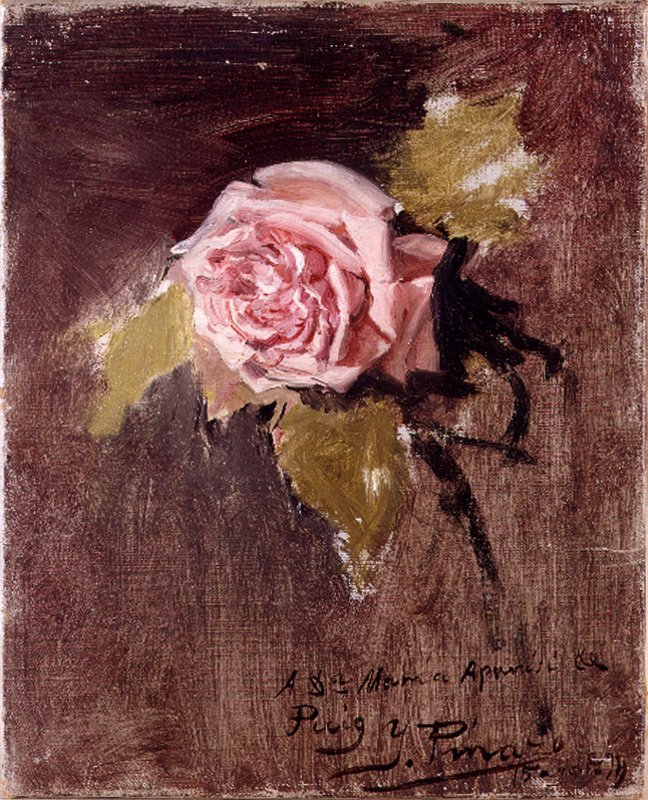 Une rose - Ignacio Pinazo Camarlench