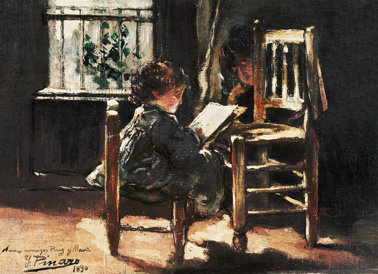 Mon fils dessinant - Ignacio Pinazo Camarlech