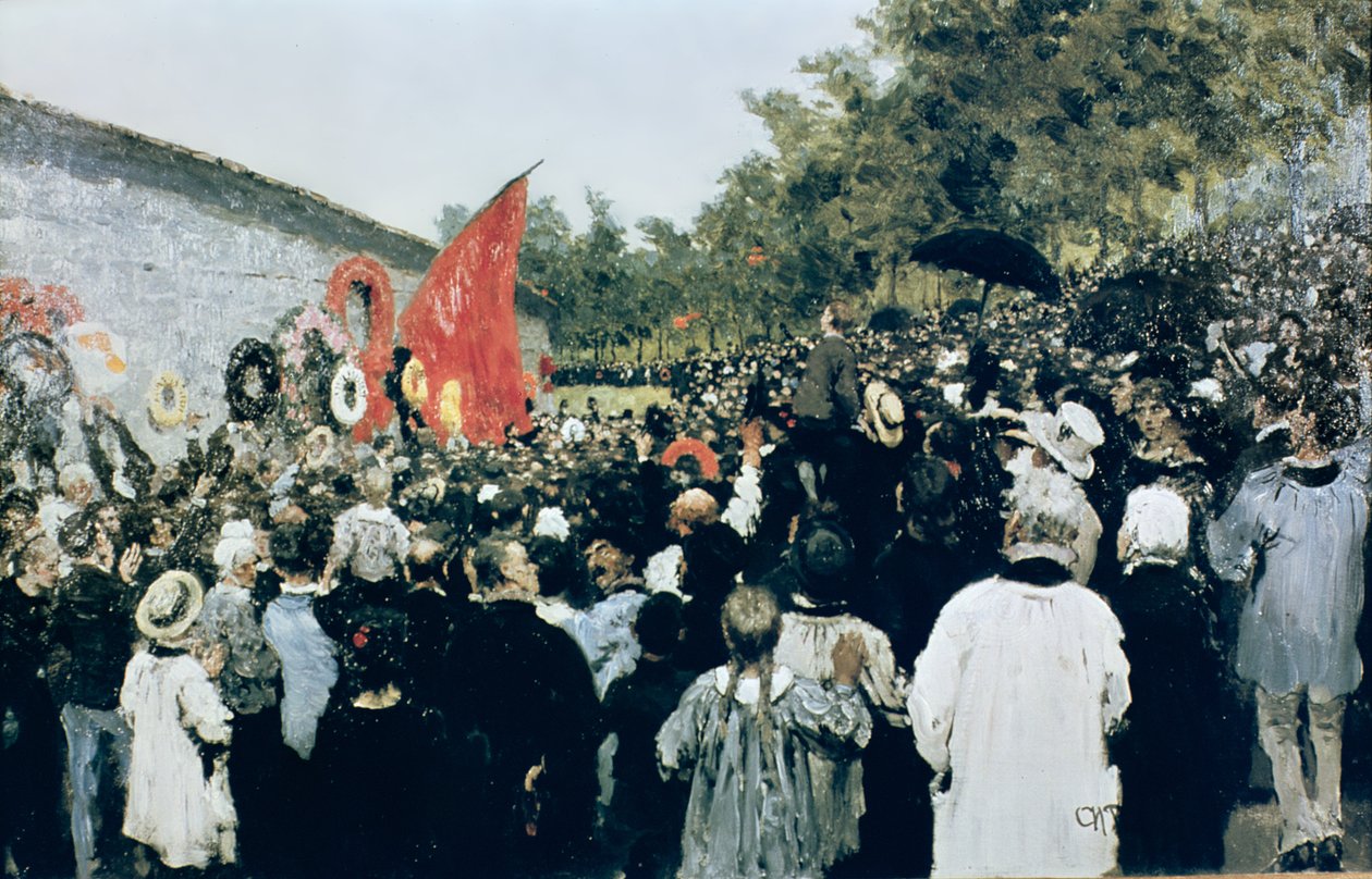 Réunion au Mur des Fédérés - Père Lachaise, 1883 - Ilya Efimovich Repin