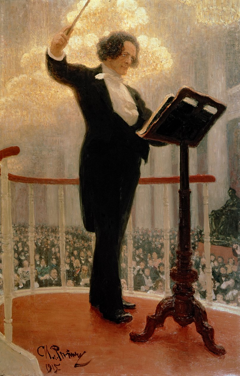 Portrait du compositeur russe Anton Grigoryevich Rubinstein (1829-1894) 1915 - Ilya Efimovich Repin